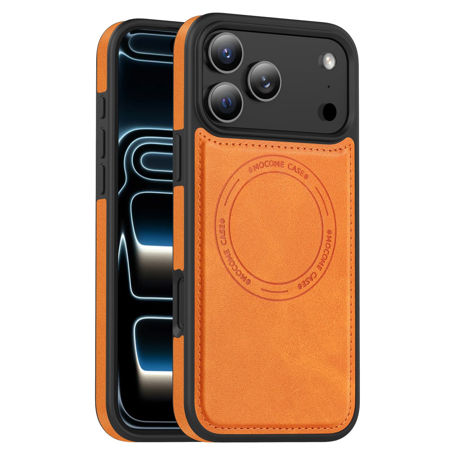 Leather Magnetic Magsafe Case for iPhone 17, Shockproof Protective Cover for Apple 16 Pro Max