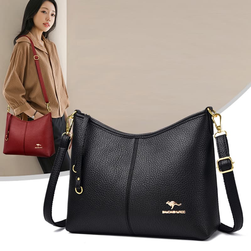 Supermarket Counter Women's Bag 2025 New Large Capacity Middle-Aged Mom Bag Women's Soft Leather Crossbody Bag womanbags