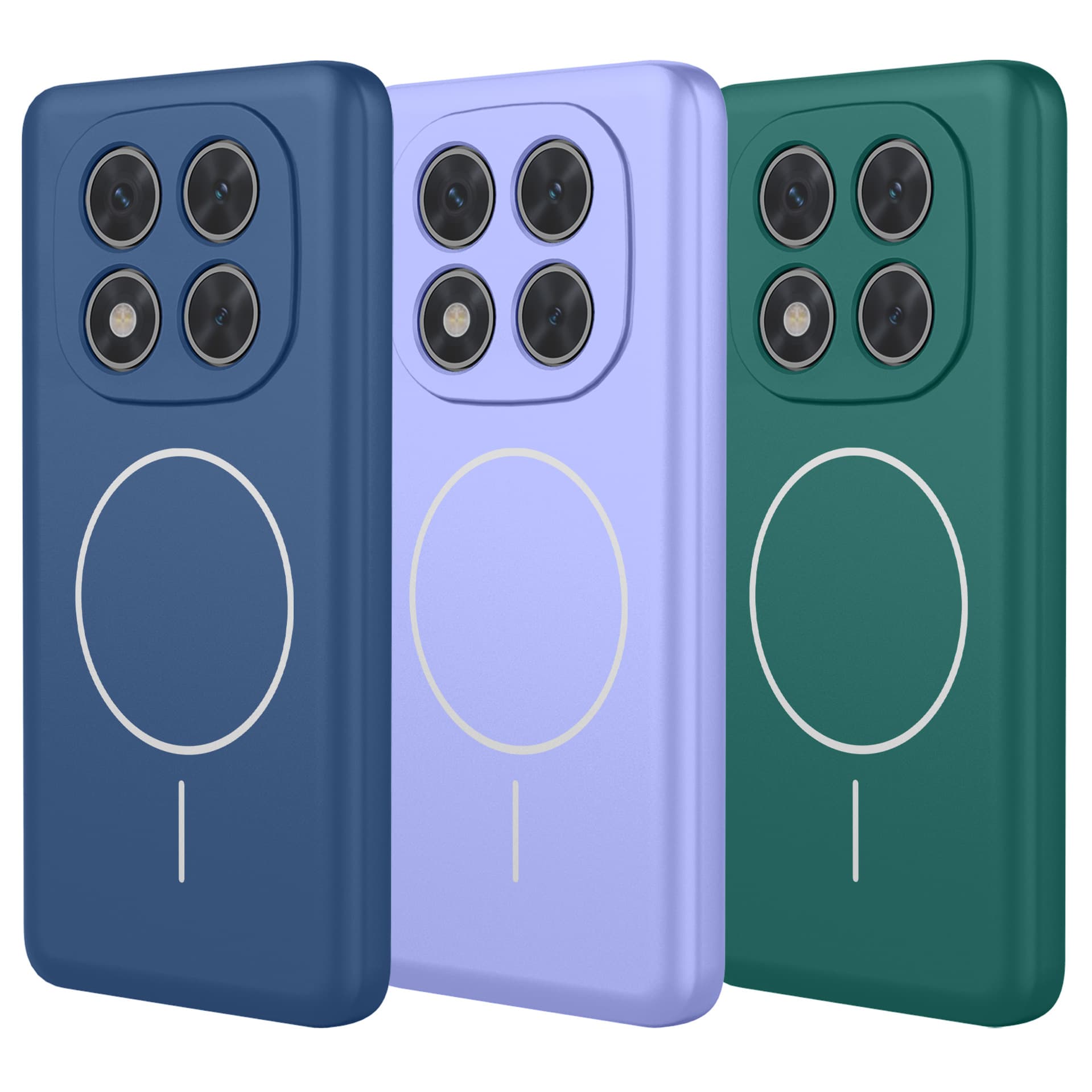 Magnetic Case for Redmi Note17, Liquid Silicone Wireless Charging Redmi Note14 Phone Case