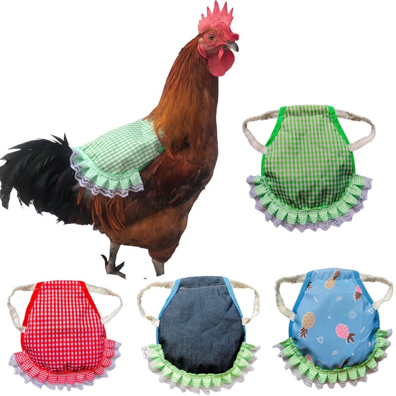 Cross-border Amazon Hen Saddle Apron Feather Protection Fixator Back Protector Hen Saddle Apron Double Layer