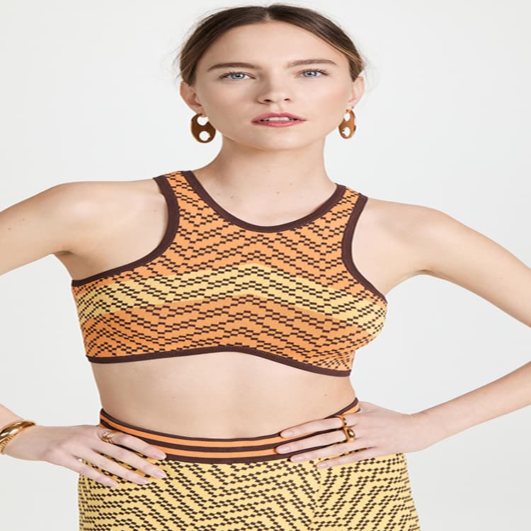 2022 Women's Sporty Two-Piece Swimsuit Knitted Double-Sided Sexy Strap Ice Silk Ultra-Short Mini Dress Fresh Sweet Style