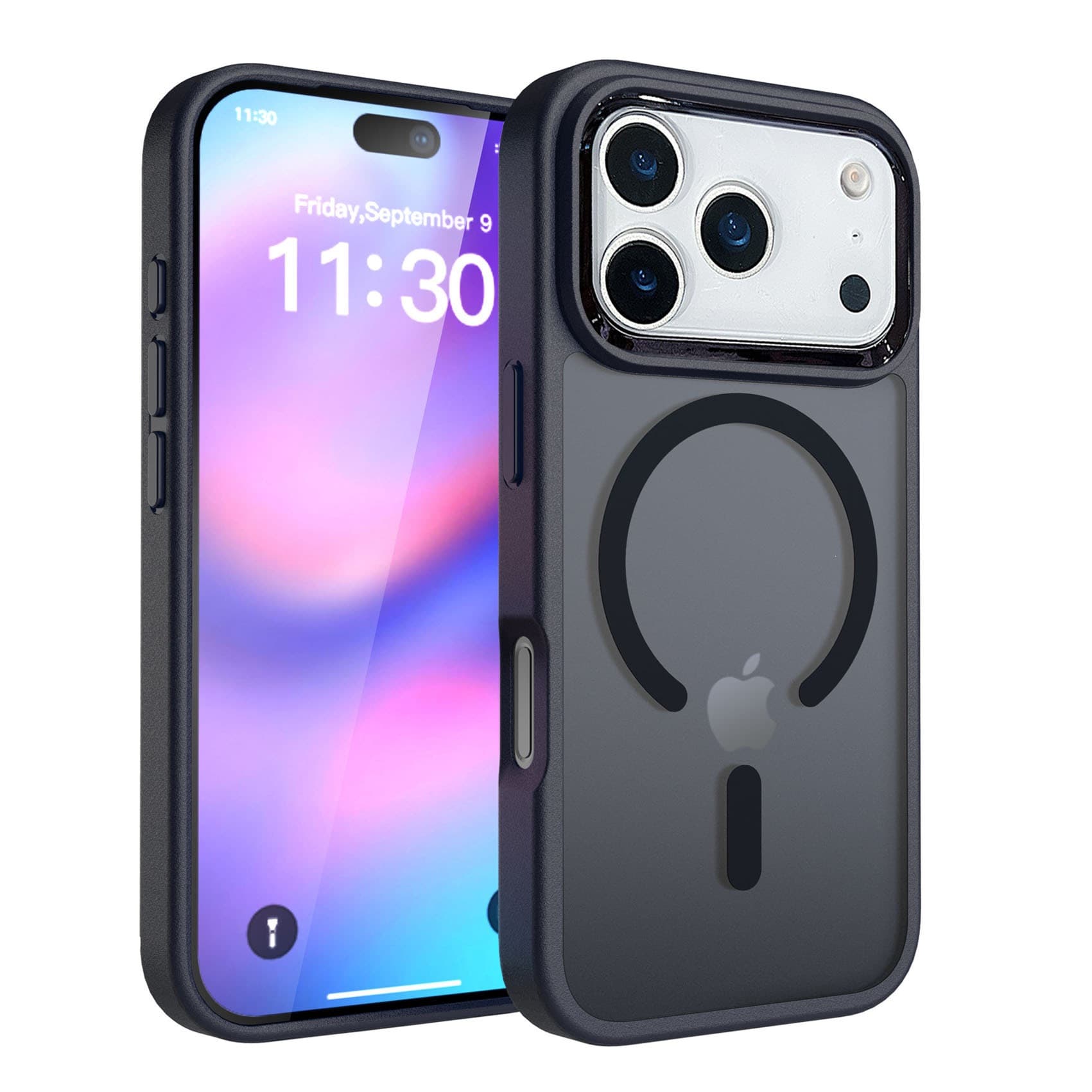 New Magnetic Phone Case for iPhone 18 Pro Max, Apple 16 Semi-Transparent Frosted 17 Electroplated Lens Frame