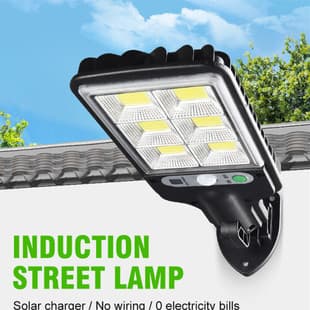 New Outdoor Solar Powered Small Street Light Waterproof Motion Sensor Courtyard Light, Rotatable Bracket Garden Light Wall Light for New Rural Areas