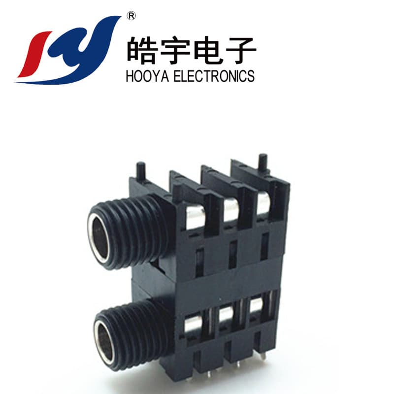 Honghao Direct Sale PJ-626AK Headphone Jack Plug 6.35mm Connector Computer Electronic Components