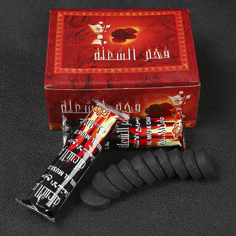 Henan Manufacturer Crown 33mm 32-Box Fast-Igniting Charcoal for Outdoor Disposable BBQ Wholesale
