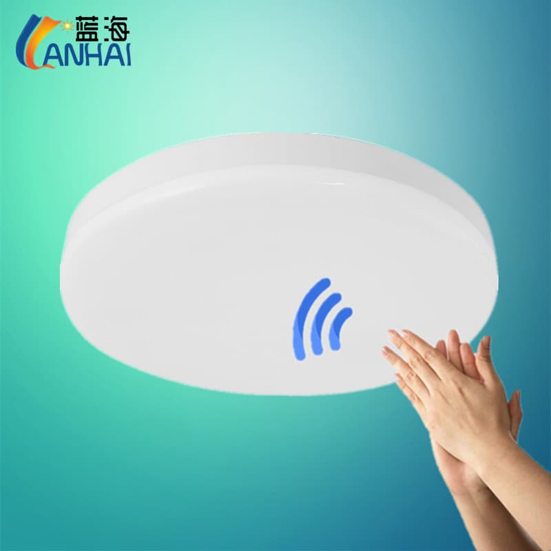 Sound and light controlled radar sensor LED ceiling light for stairwells and corridors, mosquito-proof infrared human body sensor ceiling light