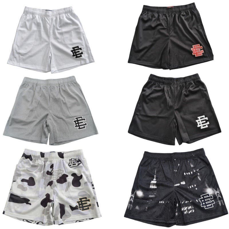 American Style Trendy Brand Four-Quarter Length Fitness Loose Basketball Shorts, Mesh Breathable Quick-Dry Sports Shorts for Men, Foreign Trade In-Stock