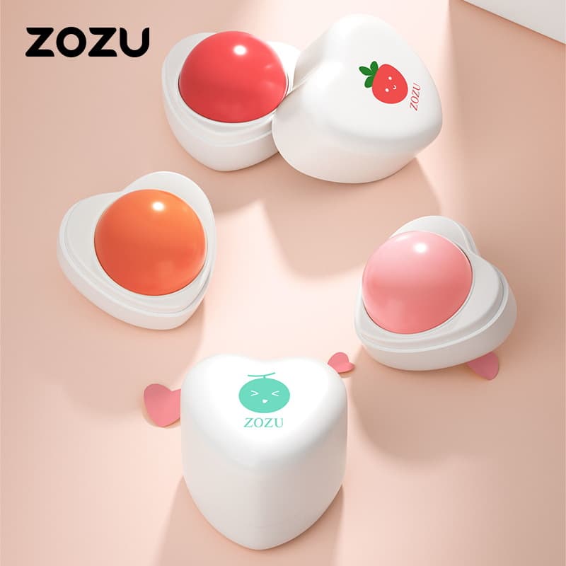ZOZU warm fruit flavored lip balm, hydrating, moisturizing and caring for lips, small and portable lip balm wholesale