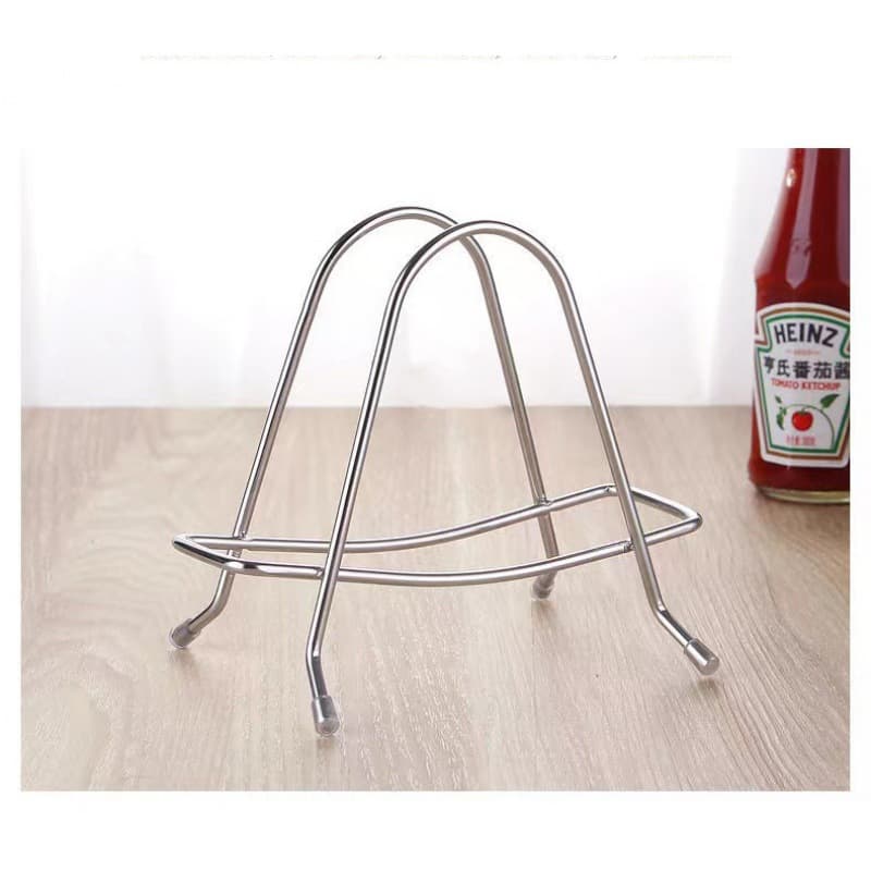 Stainless Steel Cutting Board Holder Kitchen Chopping Board Storage Countertop Stand with Pot and Knife Holder