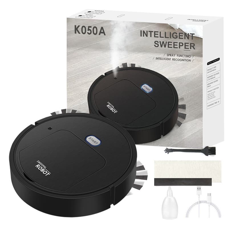 Spraying Sweeping Robot Vacuum Cleaner with Humidifier
