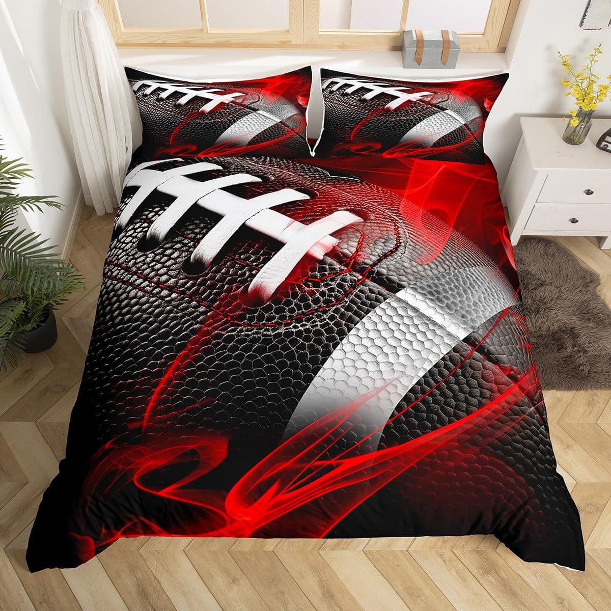 Amazon Cross-Border American Football Down Comforter Set Rugby Sports Theme Game Decorative Bedding