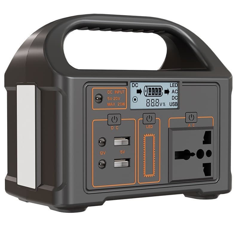 150W Mini Outdoor Power Supply, Portable Energy Storage Power Bank 76.8Wh Emergency Charger with Handle