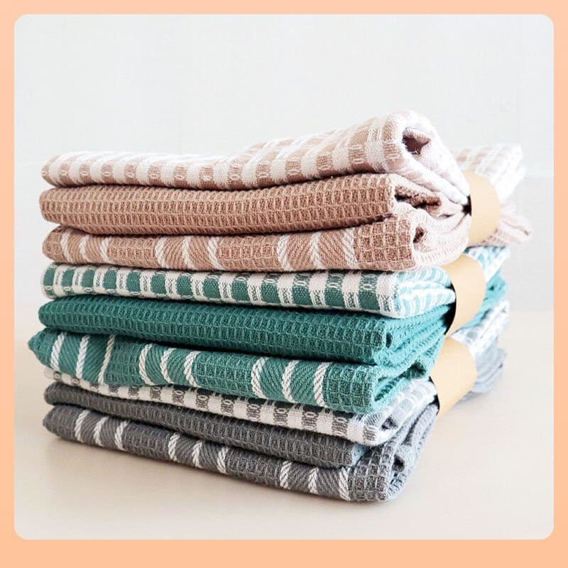 Cross-border Home Kitchen Set Tea Towel Nordic Style Cotton Fabric Napkin Cotton Kitchen Towel