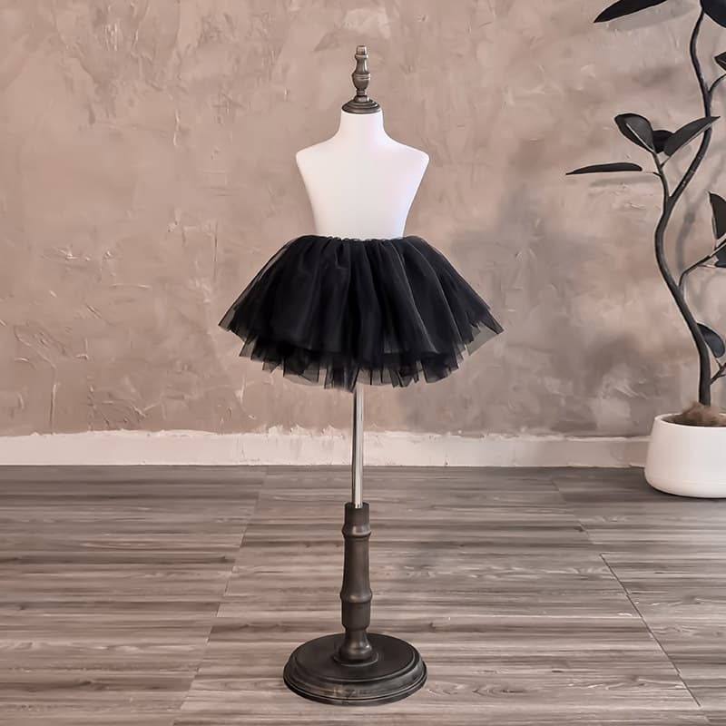 30cm Children's Petticoat Lolita Short Irregular Soft Tulle Daily Halloween COS Performance Puffy Skirt