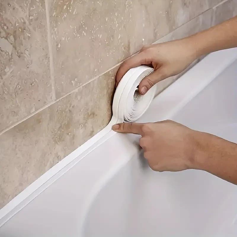 Cross-border TEMU Waterproof Bathroom Toilet Kitchen Waterproof Strip Tape Sealing Strip, Mold-Resistant Gap Self-Adhesive Type