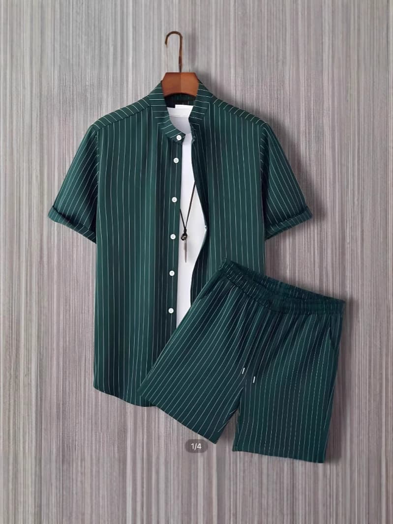 2025 Summer Amazon TEMU Short Sleeve Trendy 3D Print Hawaiian Cross-border Shirt Short Sleeve Shorts Men's Set