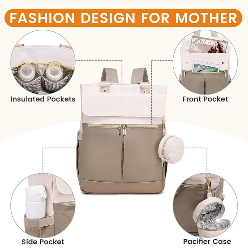 Amazon Best-Selling Diaper Mom Bag Outdoor Laptop Backpack Travel Bag Unisex Fashion Backpack
