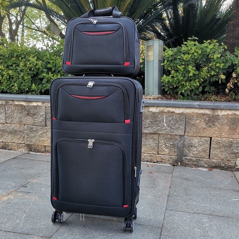 Large Capacity Oxford Cloth Luggage Trolley Case with Spinner Wheels for Students, Travel Password Suitcase, Carry-on and Mother-Child Set
