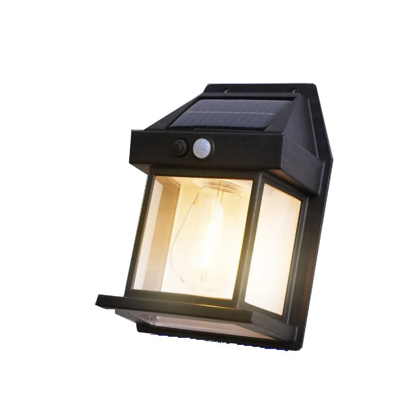 Cross-border House Tungsten Filament Outdoor Solar Light Tungsten Wall Lamp Courtyard Sensor Light Garden Villa LED Light
