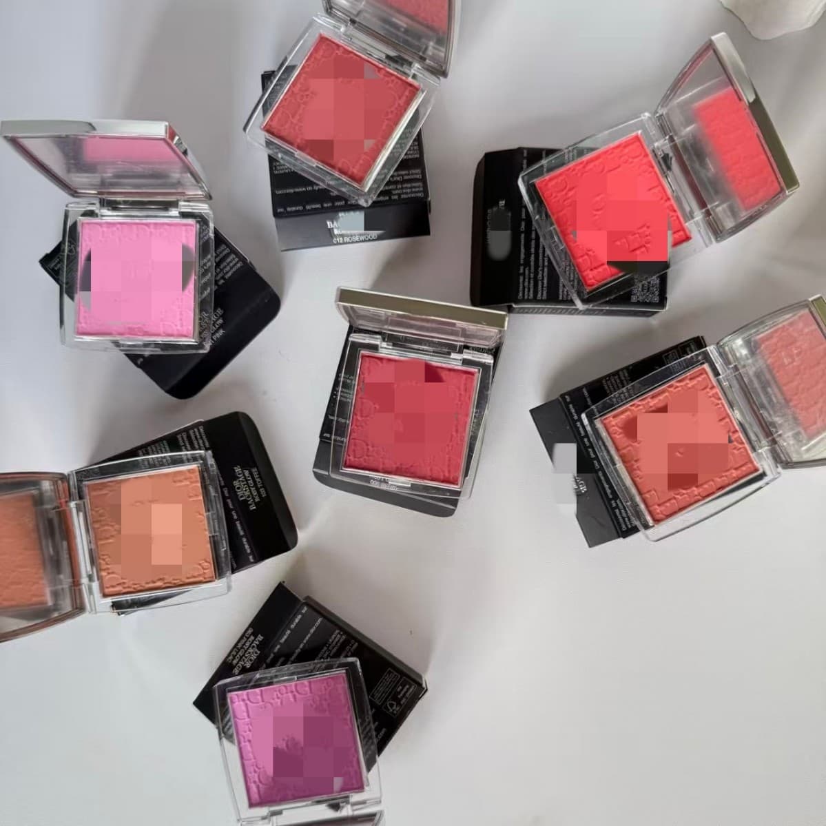 25 Version Export Color Cosmetics D Brand Embossed Long-lasting Single Blush Palette Beginner Contouring Eyeshadow 4.4g