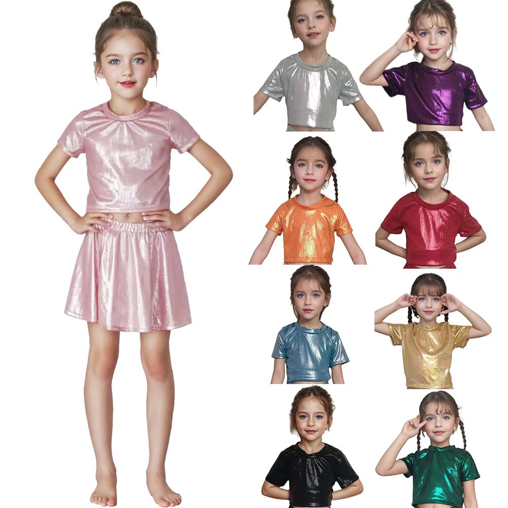 Unisex versatile striped short-sleeve T-shirt for children and elderly, hip-hop style with sequins and laser print, loose fit
