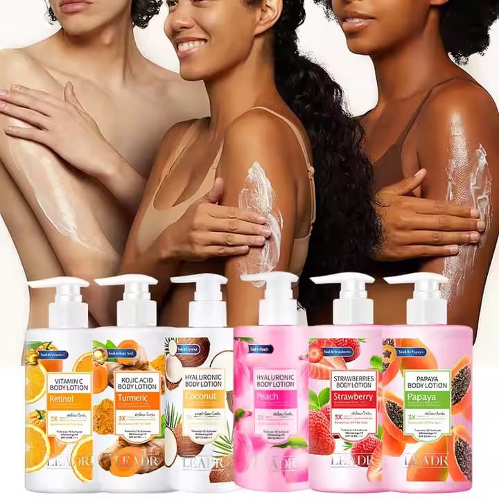 Cross-border exclusive body lotion, moisturizing, firming, brightening, anti-crack, scented, all-English label, wholesale