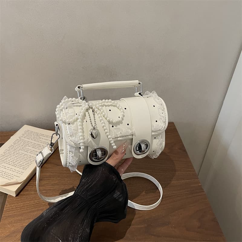 Stylish Polka Dot Boston Handbag for Women New Fashion Niche Pillow Bag Exquisite Shoulder Crossbody Bag Women's Trendy