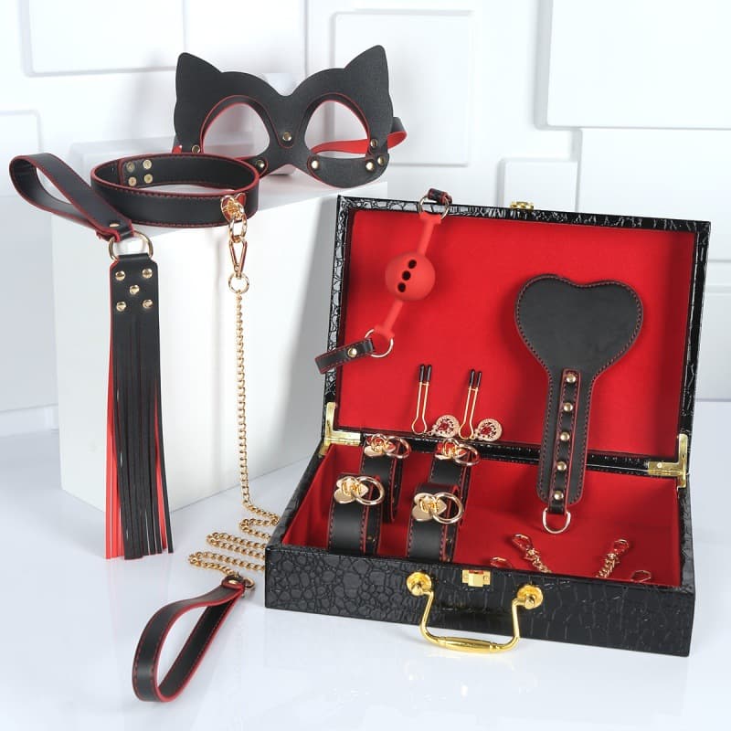 Adult sex toys sm alternative props eight-piece set sex toys female training bondage set on behalf of