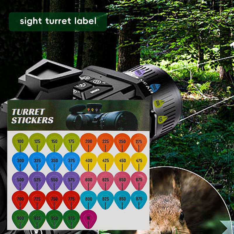 New Cross-Border Scope Turret Label Rifle Scope Quick Adjustment Sticker for Long-Range Shooting