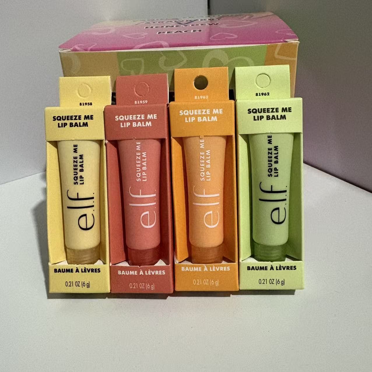 In Stock elf Squeeze Me Tinted Lip Balm Moisturizing Hydrating Repair Lip Primer Fruit Flavor