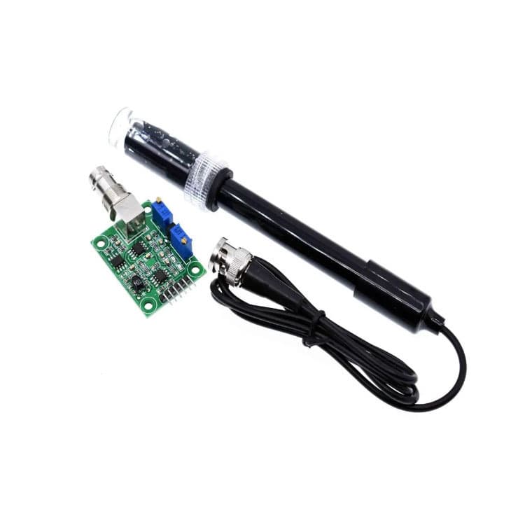 Non-Rechargeable pH Electrode Probe PH Value Testing Acid-Base Sensor Monitoring Module PH0-14
