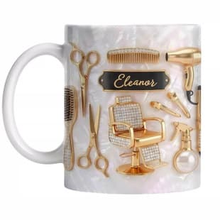 Best-selling cross-border pet grooming scissors pattern, stylish luxury ceramic coffee mug