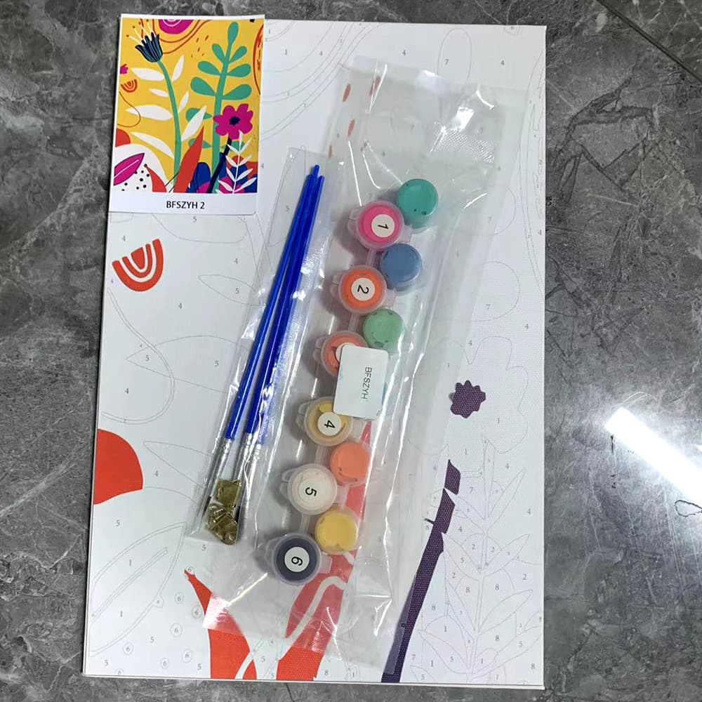 Cross-border Amazon DIY Digital Oil Painting Set Hand-painted Living Room Landscape Decorative Painting Paint by Numbers Canvas Board