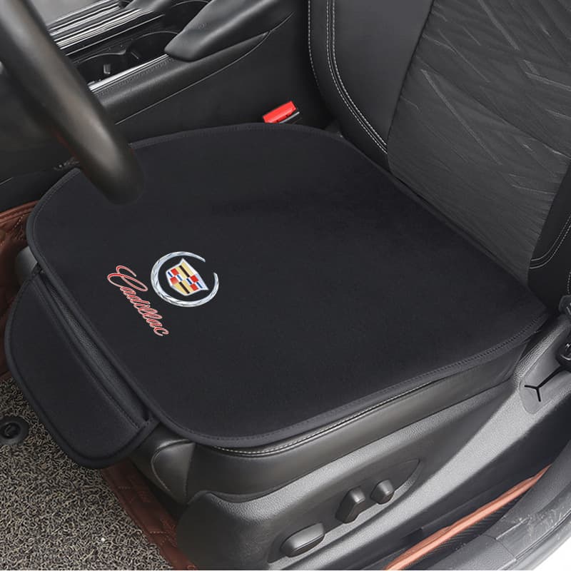 Three-piece car seat cushion set, suitable for all seasons, flannel suitable for Cadillac, Jaguar, Buick and BYD