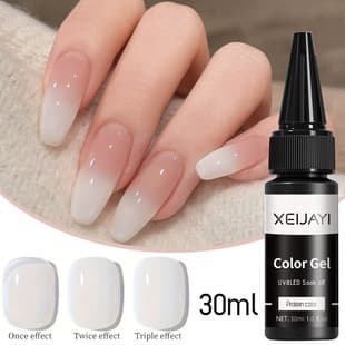 Eggshell Milky White Gel Nail Polish 2025 New Simple Versatile Icy Sheer Color Exclusive for Nail Salons