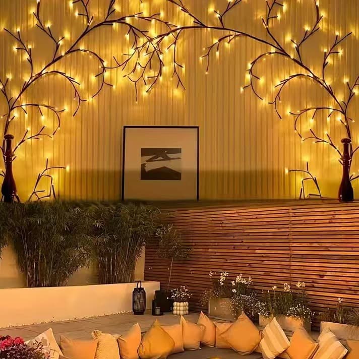 Branch LED Bedroom Light Creative Outdoor Night Light Cross-border Tree Vine Light Christmas Decorative Vine Light