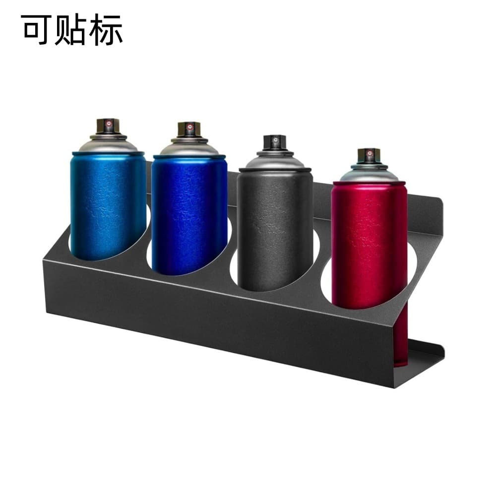 Spray Can Rack Wall-Mounted Metal Spray Can Holder for Garage and Workshop Tool Room Storage