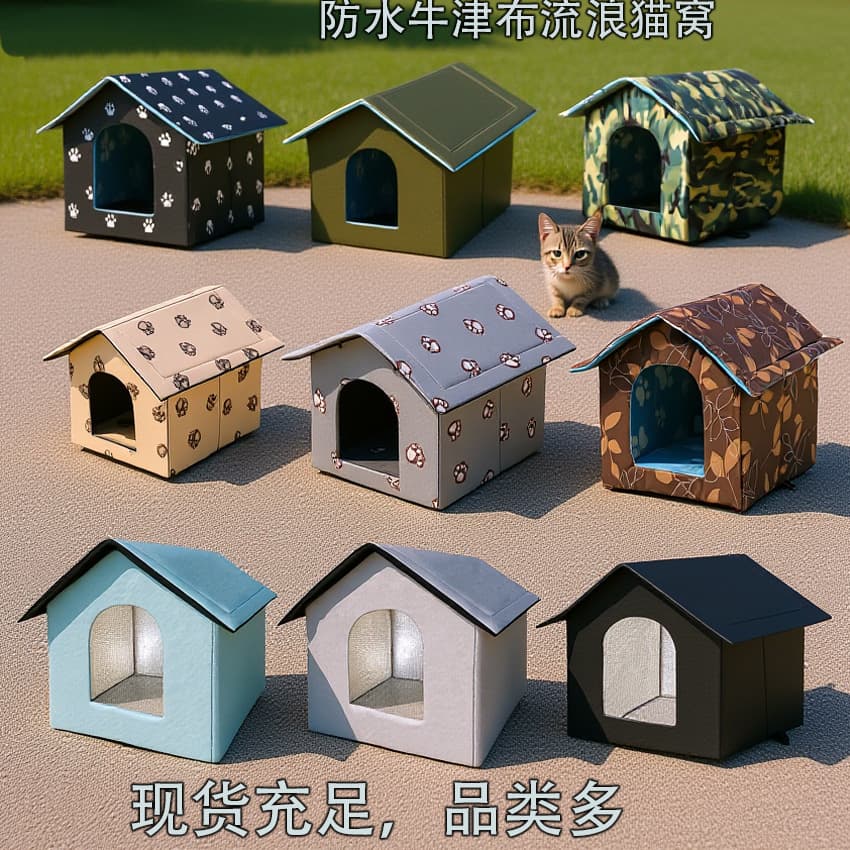 Cat Nest Bed Cushion Indoor Outdoor Use Foldable Pet House Cushion Comfortable Soft Plush Cat Nest Bed For Kittens