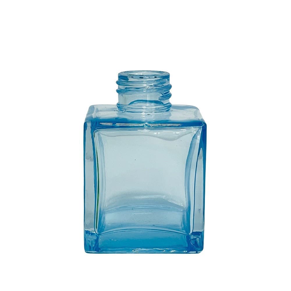 Square Aromatherapy Bottle Empty Black Wooden Lid Bottle for Floral Water Diffuser Rattan Sticks Dry Flower Vase Decoration Perfume Refill Bottle