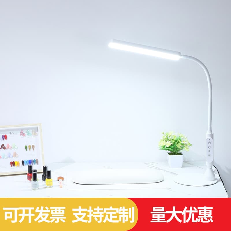 Nail salon work lighting desk lamp for beauty tattoos and eyelashes special desktop clip-on fill light LED cold light super bright