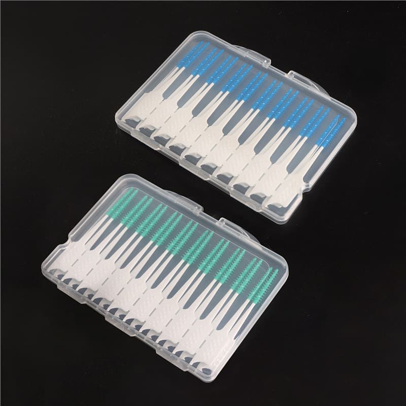 Cross-border Cleanpik Soft Rubber Interdental Brush I Straight Type Interdental Brush Orthodontic Correction Tooth Gap Disposable Toothpick 200 Pieces