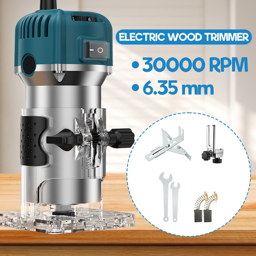 Cross-border in-stock 110V slotting machine, woodworking engraving machine, power tool hole opener, 220V electric woodworking edge trimming machine