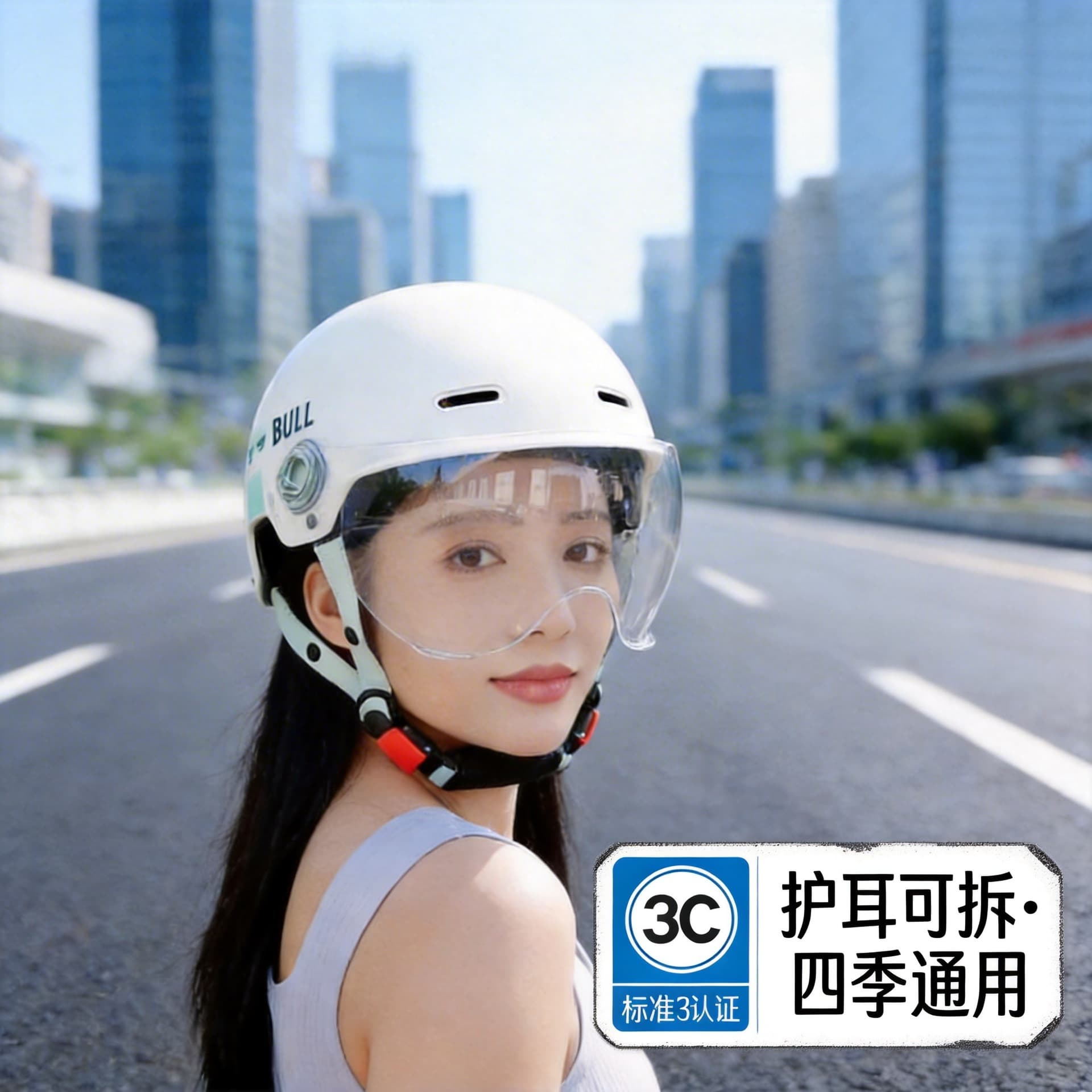 New National Standard Electric Motorcycle Battery Car Helmet Men and Women Summer All-Season Helmet Safety Helmet Winter Universal Half Helmet Wholesale