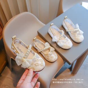 Girls Pearl Sandals Summer New Children's Cloth Shoes Board Shoes Baby Hanfu Shoes Little Girls Big Kids Dance Shoes