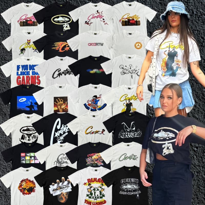 CRTZ short-sleeved correct version letter print ins super popular casual trendy brand American street T-shirt