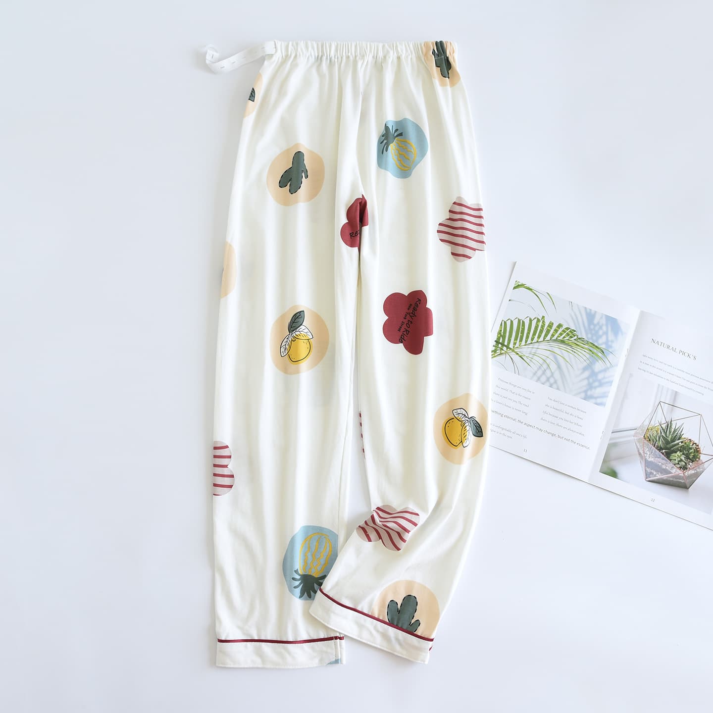 Happy Month Summer Maternity Pure Cotton Sweat-Absorbent Breathable Maternity Pants 2026 Maternal Confinement Simple and Sweet Confinement Pants