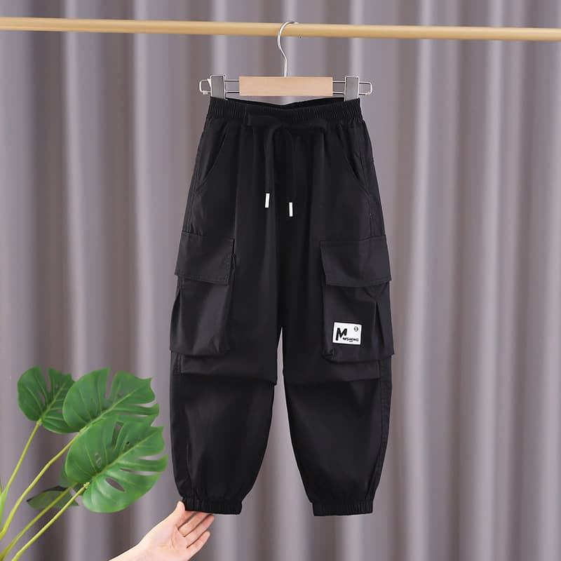 Boys' Pants Spring/Autumn Children's Cargo Pants Girls' Summer New Breathable Loose Fit Casual Pants