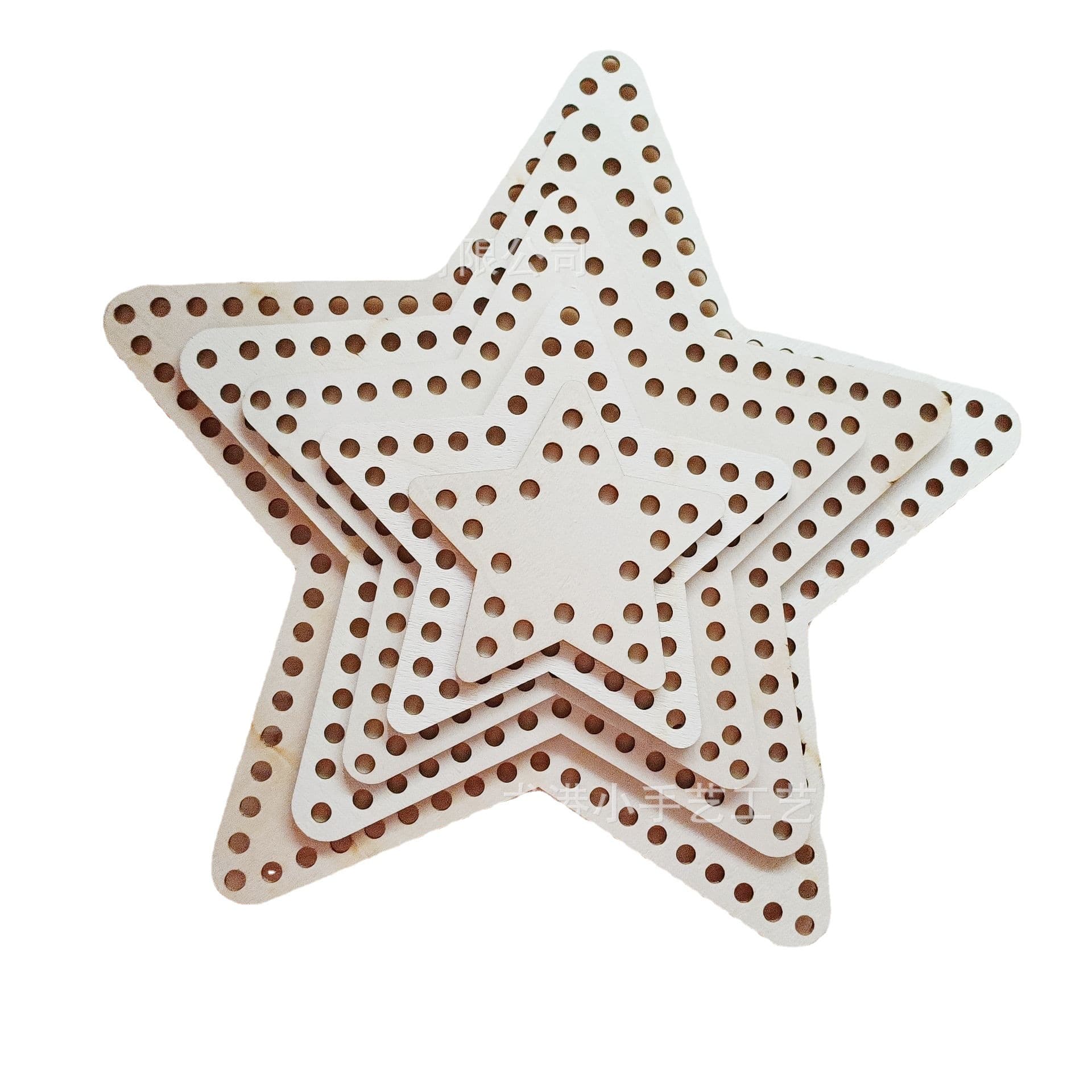 Foreign trade wooden mini cross stitch fixed frame DIY round oval wooden board small embroidery stretch embroidery frame hole board
