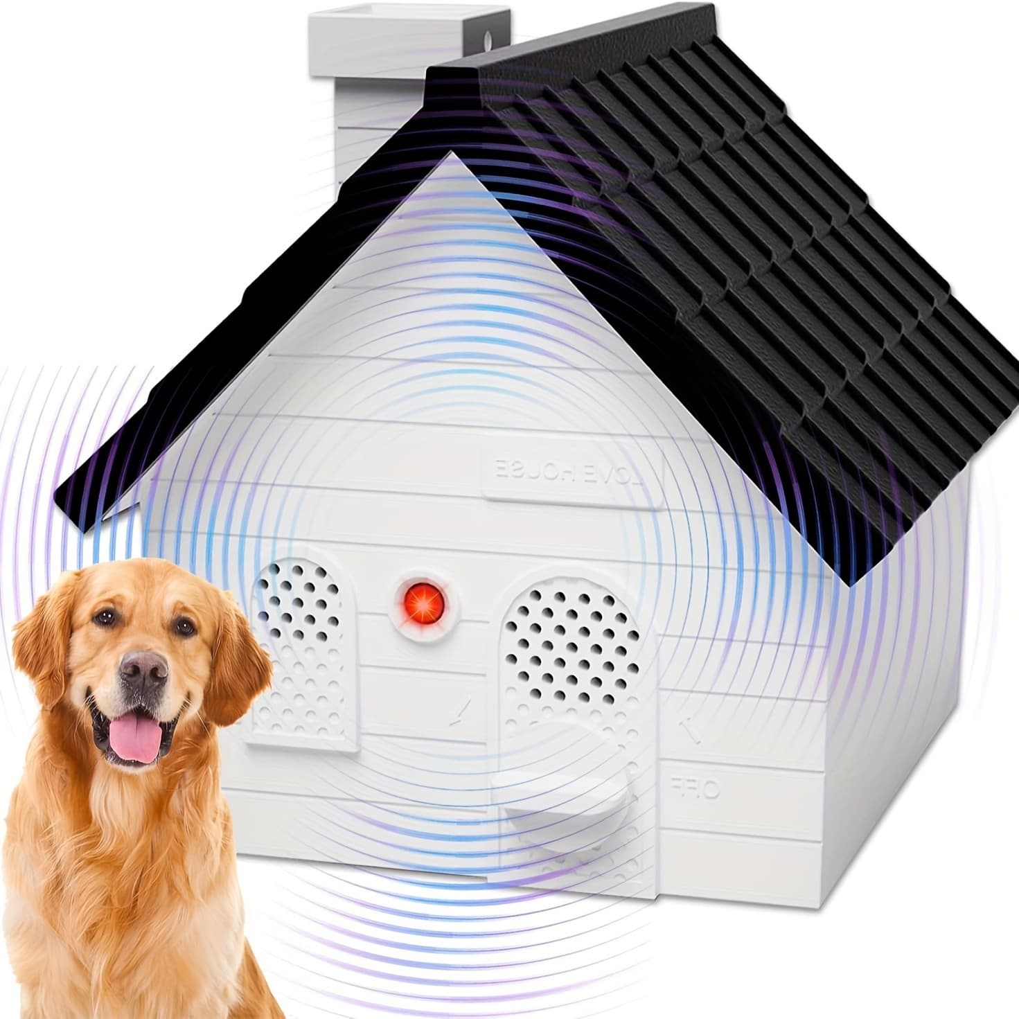 2025 New Cross-border Drop Shipping 50ft Sonic Technology Dog Bark Deterrent Device, Humanized Design