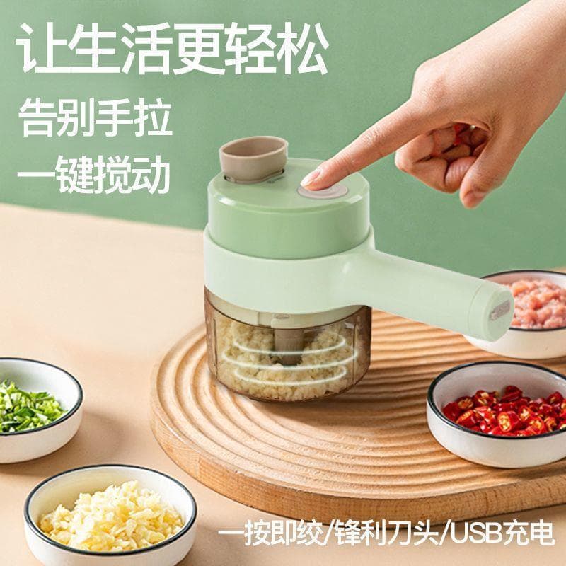 Wireless Electric Garlic Chopper, Garlic Mincer, Baby Food Maker, Slicer, Handheld Food Processor